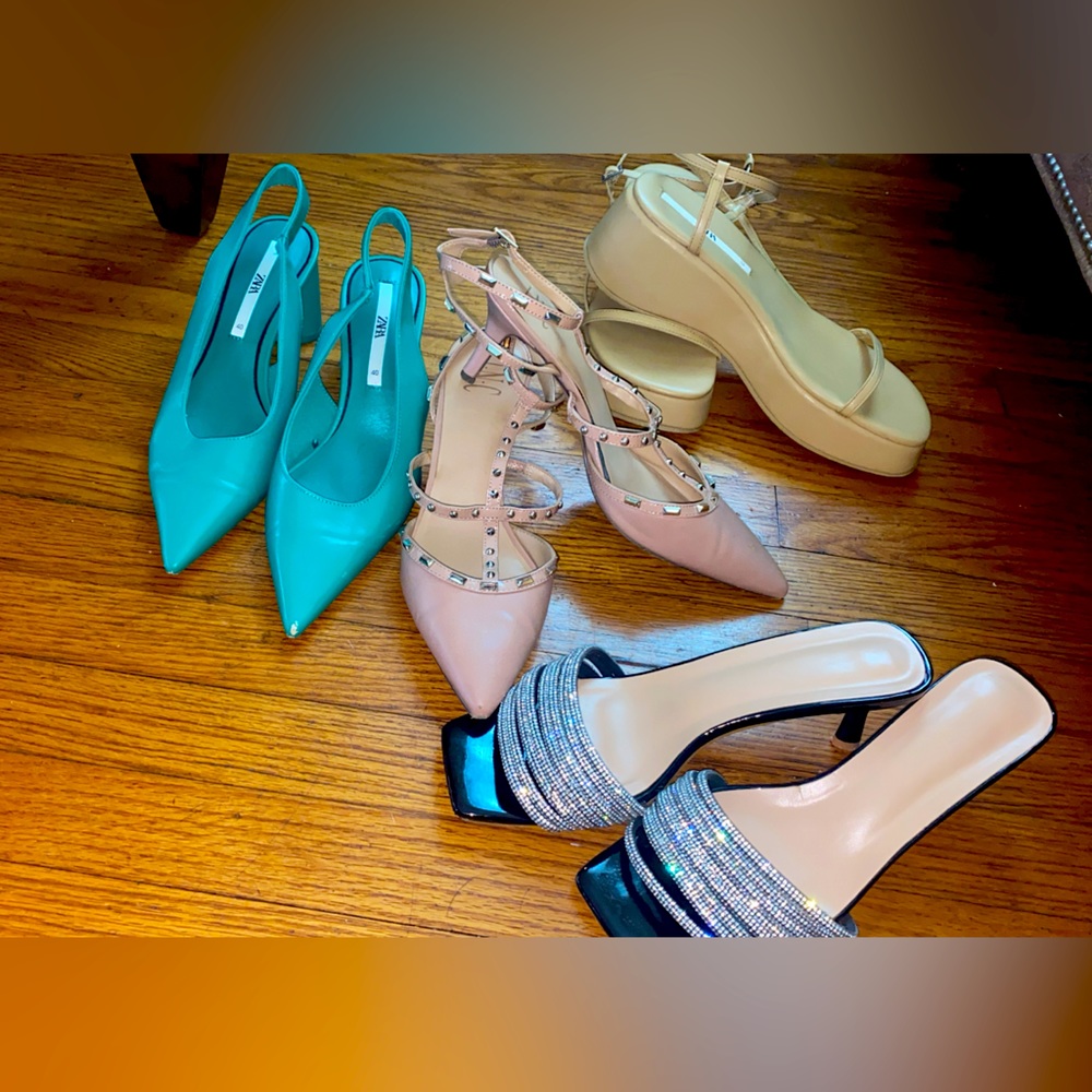 Zara shoes everything used 4 pairs together